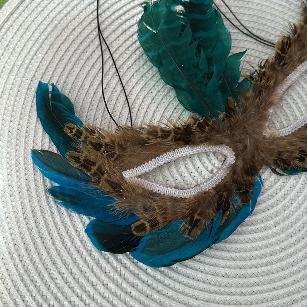 Feathered Masquerade Mask